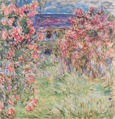 A casa entre as rosas de Claude Monet